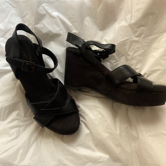 Dunes Black platform sandals - Picture 3 of 6